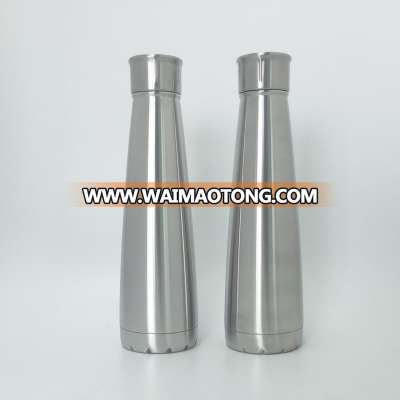 Promotional Original Color Double Wall 304 Stainless Steel Vacuum Insulated Bowling Shape Water Bottle