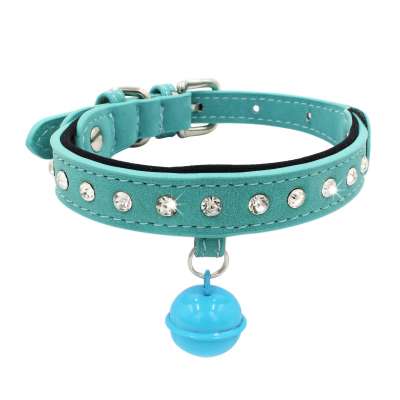 Custom Leather Dog Collar Crystal Rhinestone Pet Collar Dog Collar